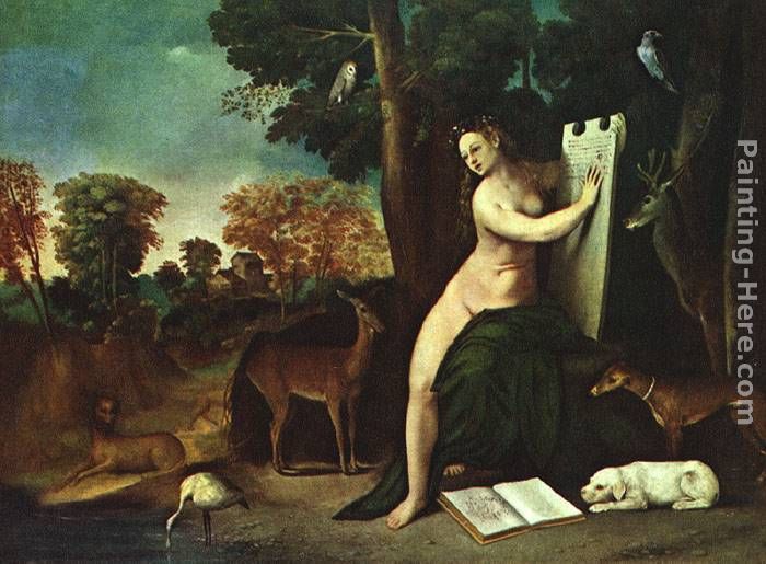 Circe and her Lovers in a Landscape painting - Dosso Dossi Circe and her Lovers in a Landscape art painting